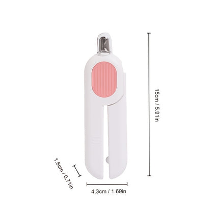 Honden- en kattennagelknippers met LED-lamp, ergonomisch ontwerp voor veilig en moeiteloos knippen.