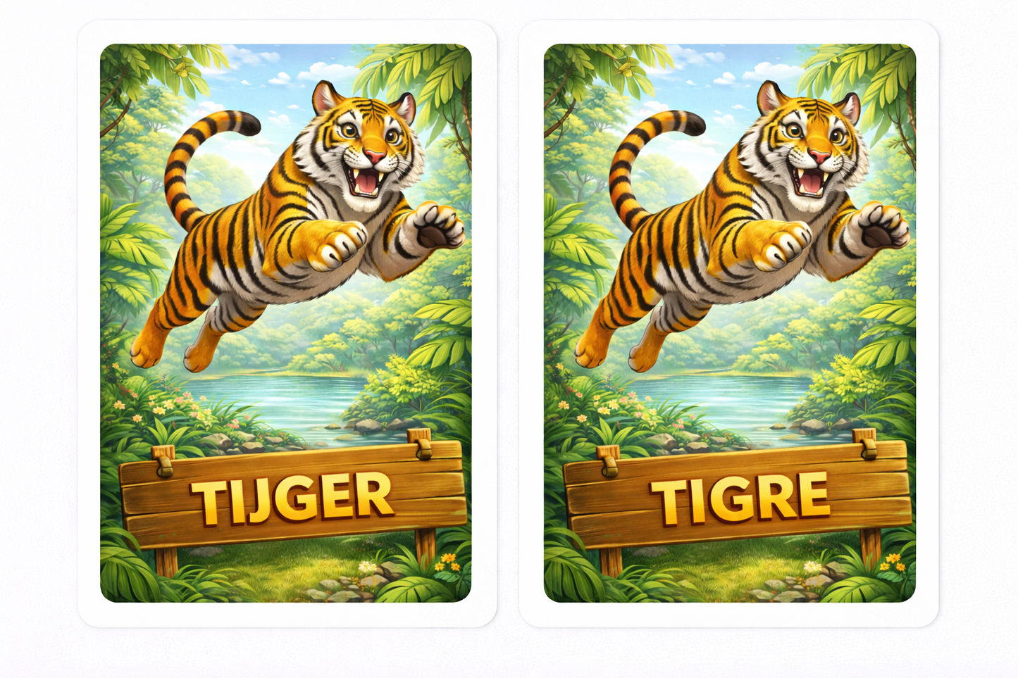 Spaans Leren - 2 Memory Games Bundel (Maanden + Dieren) - PrintnPaws