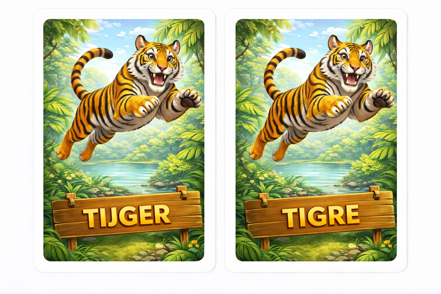 Spaans Leren - 2 Memory Games Bundel (Maanden + Dieren) - PrintnPaws