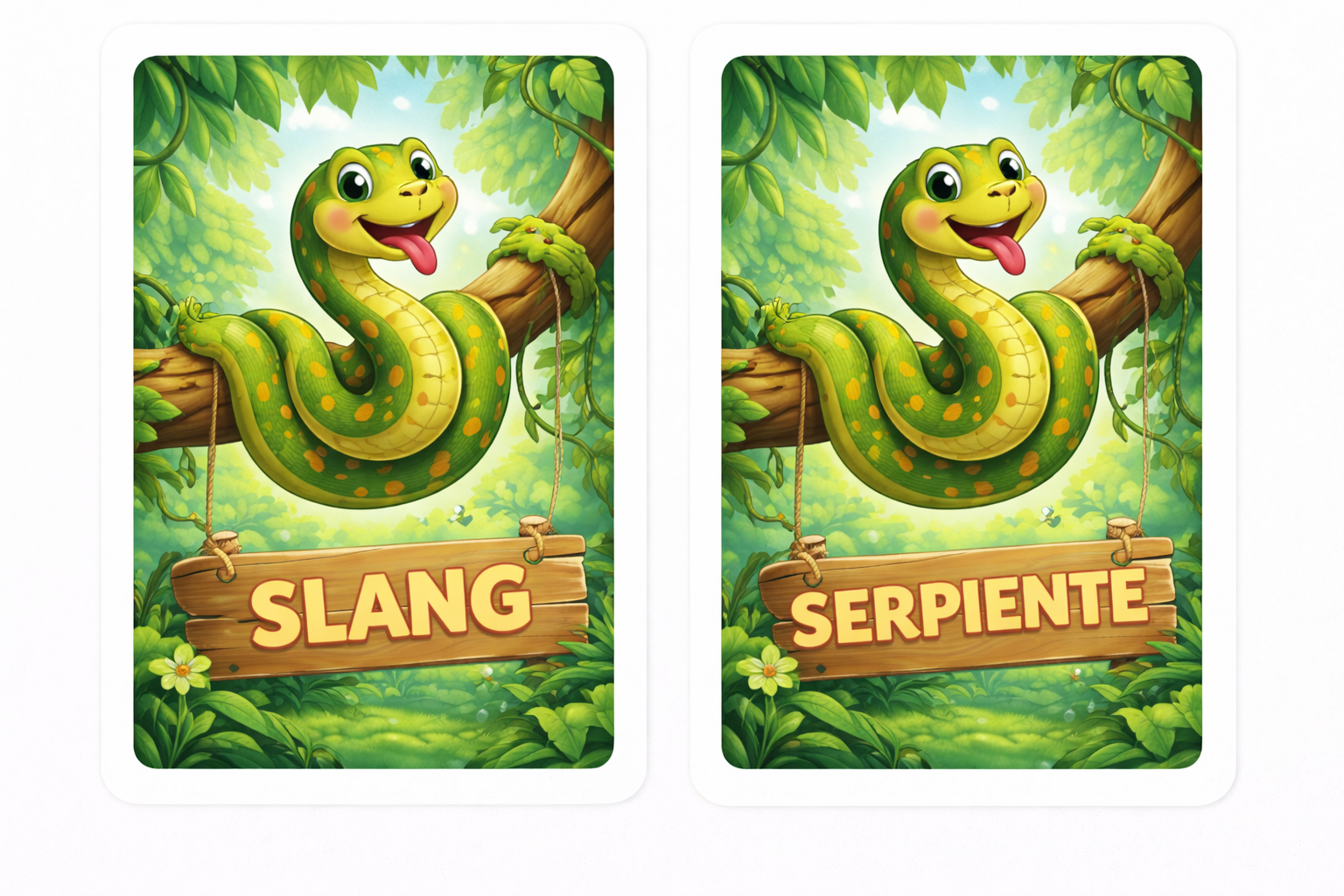 Spaans Leren - 2 Memory Games Bundel (Maanden + Dieren) - PrintnPaws