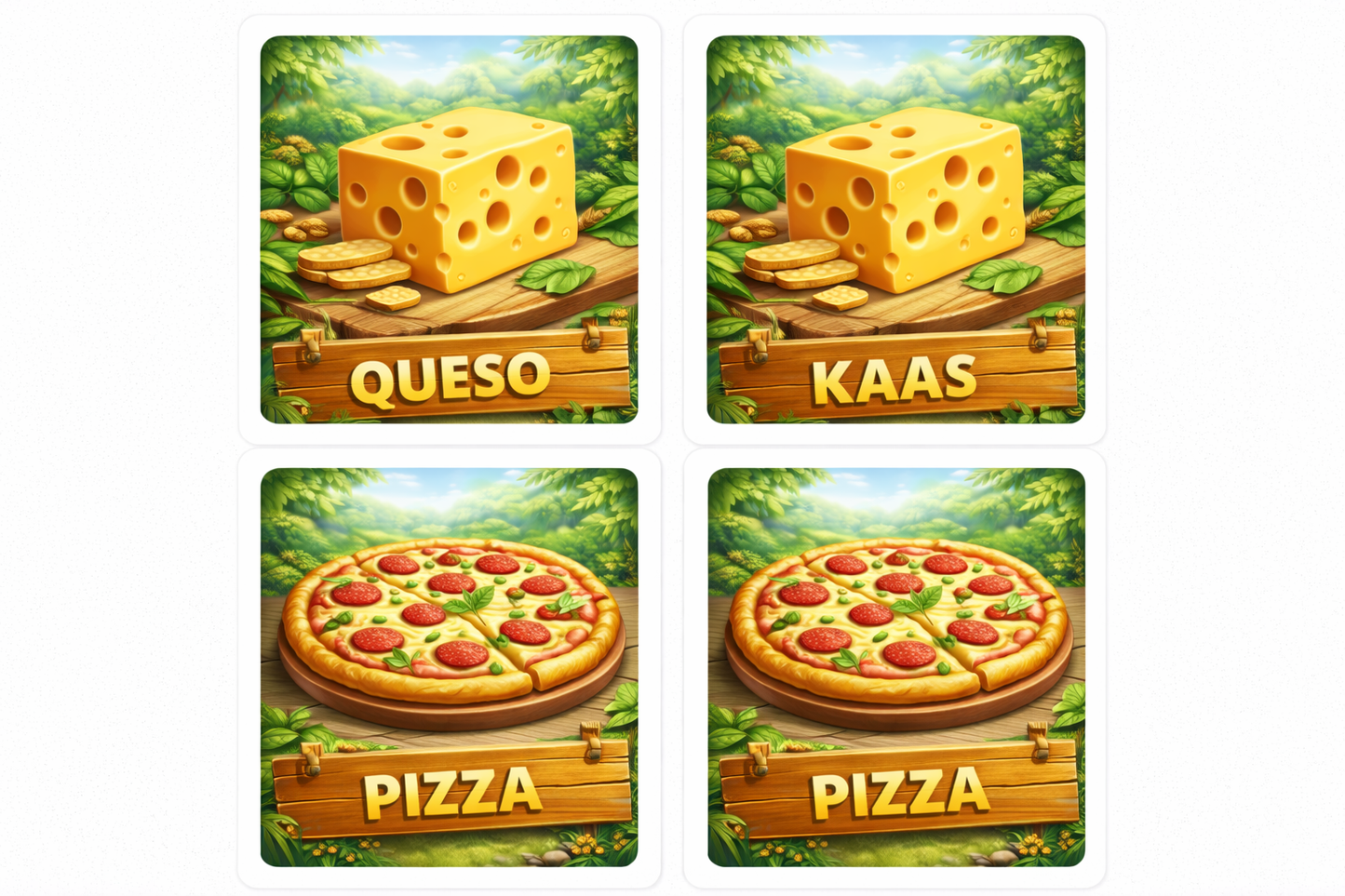 Spaans naar Vlaams - Taalspelletjes Boekje PDF - PrintnPaws