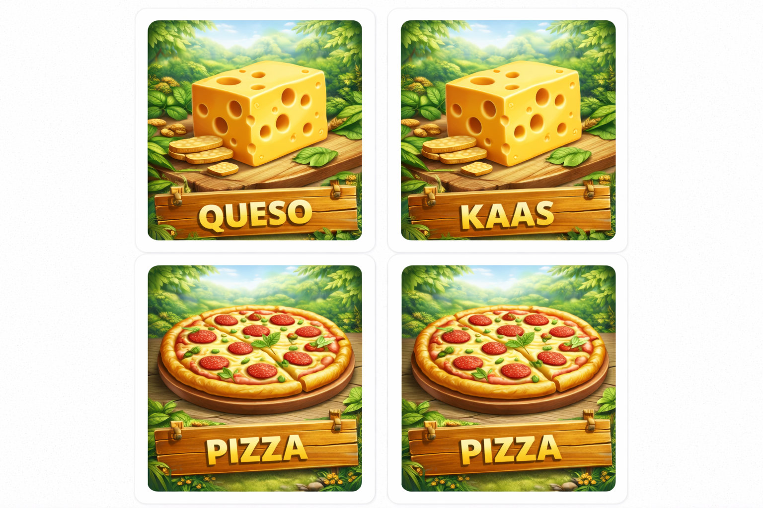 Spaans naar Vlaams - Taalspelletjes Boekje PDF - PrintnPaws