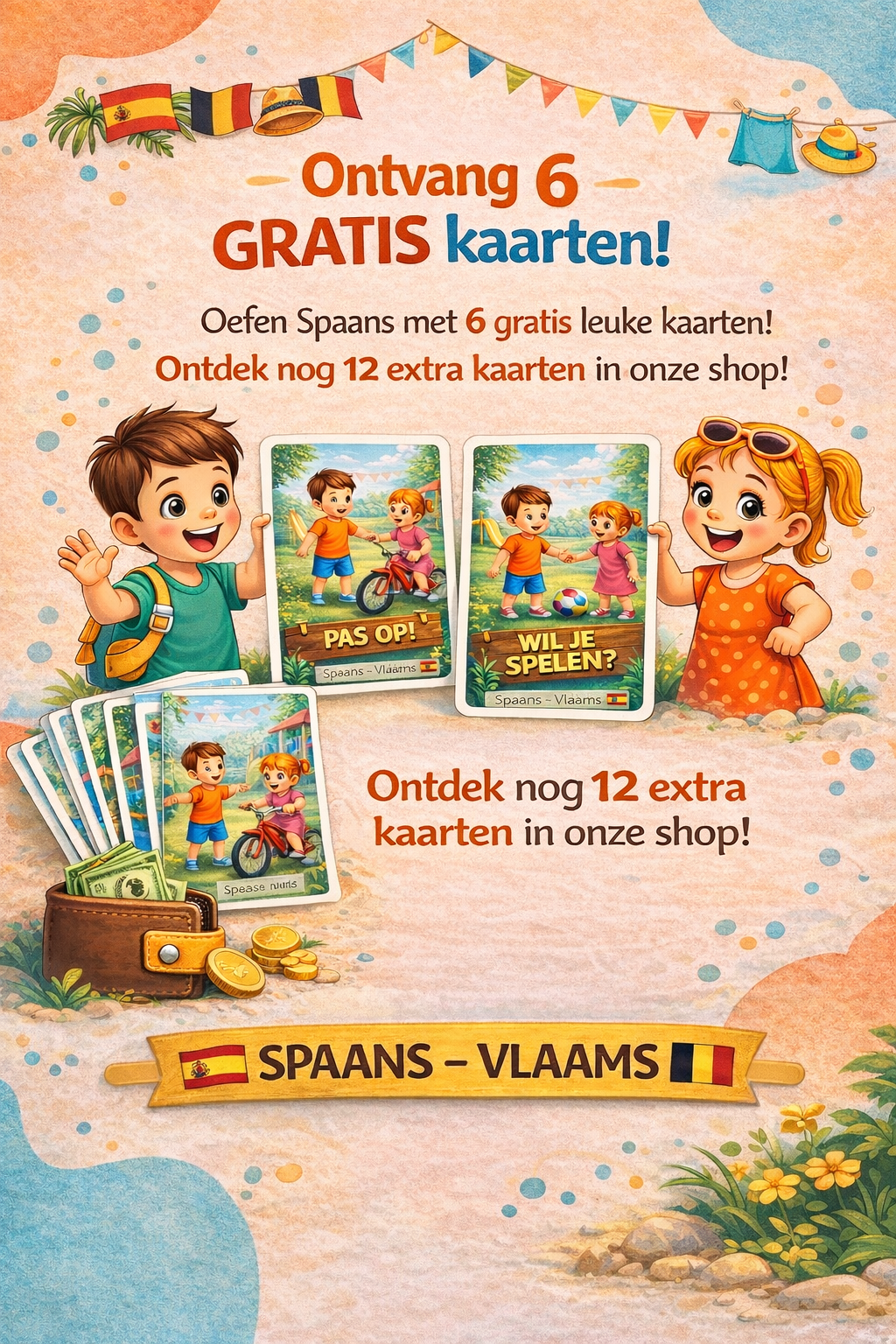 Gratis Spaans Leren Memory Game - 6 Kaarten PDF Download - PrintnPaws