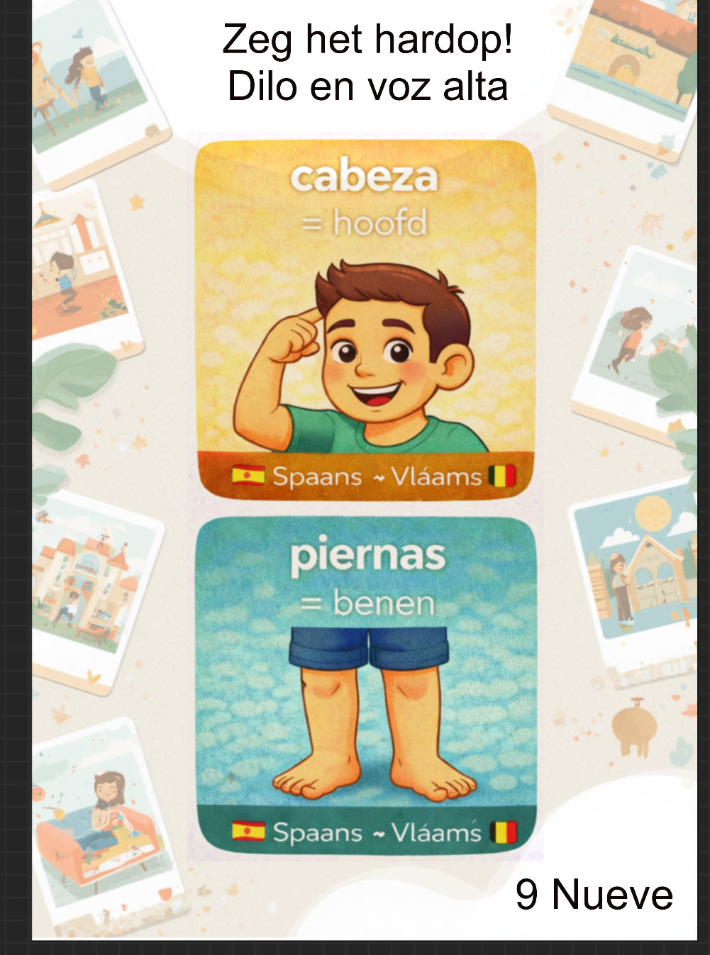 Spaans Leren - COMPLEET PAKKET (2 Memory Games + Boekje) - PrintnPaws